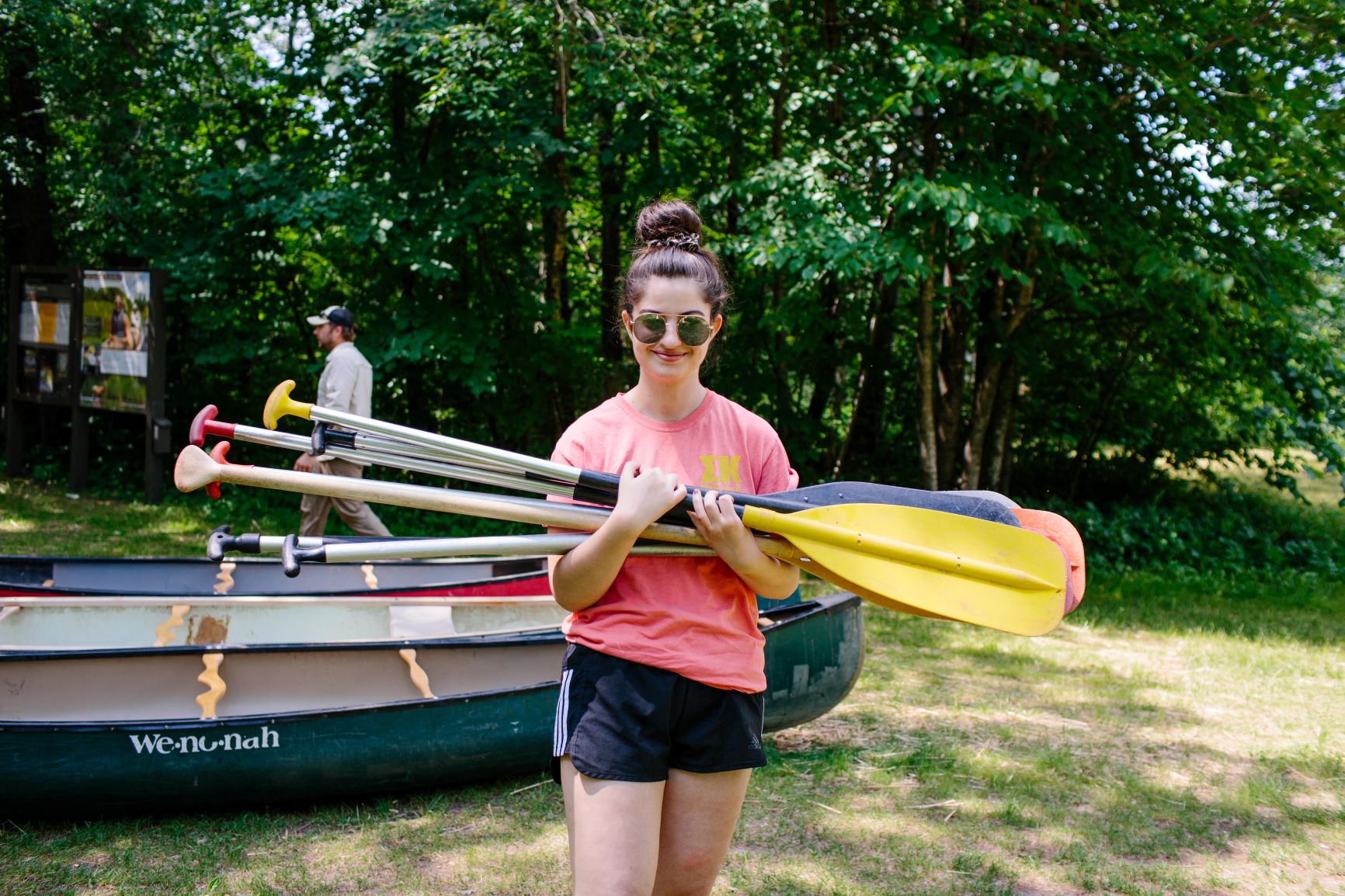 Preparing for a canoe adventure!