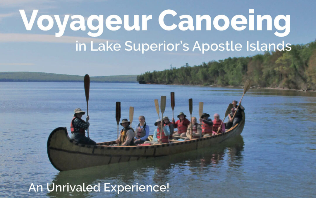 Voyageur Canoeing on Lake Superior